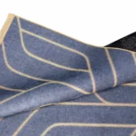 Modern Geometric Gold Line Grey Printed Rug - CPR2223