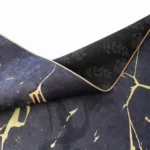 Modern Geometric Gold Line Grey Printed Rug - CPR2224