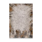 Modern Rust Grey Printed Rug - CPR2227