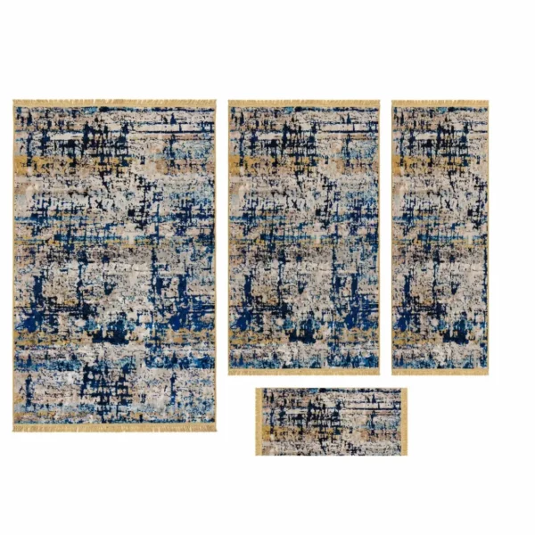 Modern Printed Rug Combo Set of 4