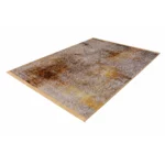 Modern Vintage Abstract Beige & Rust Printed Rug - CPR2229