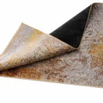 Modern Vintage Abstract Beige & Rust Printed Rug - CPR2229