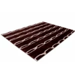 Modern Chain Pattern Dark Shaggy Carpet - Rabbit Line - CPL3302