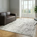 Modern Abstract Grey Shaved Carpet – CSR4401 - Image 2