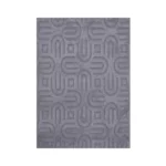 Modern Geometric Grey Pattern Carpet – CSR4404