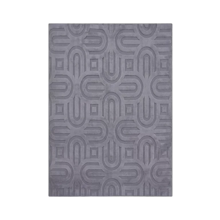 Modern Geometric Grey Pattern Carpet – CSR4404