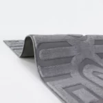 Modern Geometric Grey Pattern Carpet – CSR4404