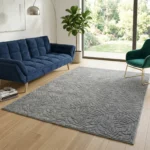 Modern Botanical Textured Grey Carpet – CSR4402