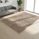 Beige Wave Pattern Carpet – CSR4406