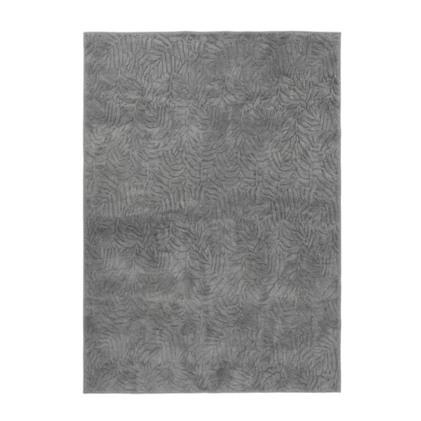 Modern Botanical Textured Grey Carpet – CSR4402