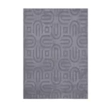 Modern Geometric Grey Pattern Carpet – CSR4404