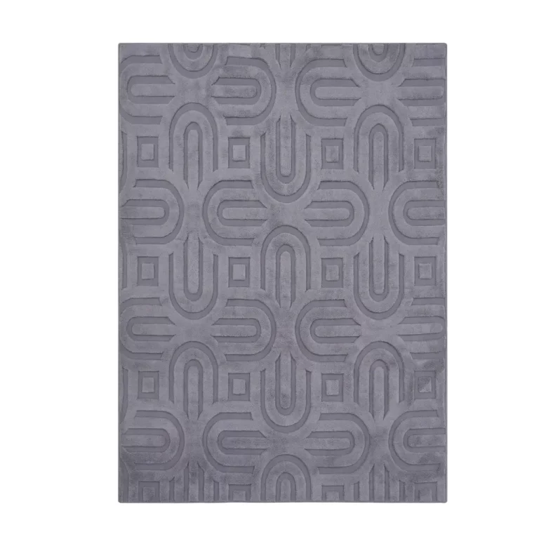 Modern Geometric Grey Pattern Carpet – CSR4404