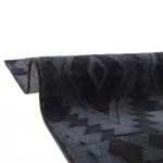 Modern Geometric Textured Charcoal Carpet – CSR4403