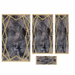 Modern Printed Rug Combo Set of 4