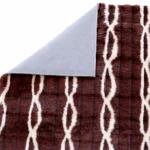 Modern Chain Pattern Dark Shaggy Carpet - Rabbit Line - CPL3302