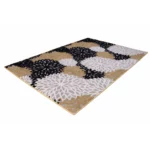 Modern Floral Beige Shaved Carpet - CSR4408