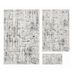 Luxury Shaved Texture Rug Set – 3 Piece Designer Combo