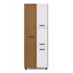 Modern Two-Tone Grocery Cupboard Nogueira/Off White – MWBR5900