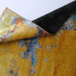 Modern Abstract Ochre Multi-Colour Printed Rug - CPR2206