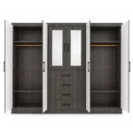 3 PIECE 6 DOOR WARDROBE WITH MIRROR - MW796