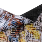  Modern Abstract Rust & Ivory Patterned Printed Rug - CPR2207