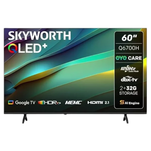 Skyworth 60-inch QLED 4K Google TV ULTRA HD - 60Q6700H