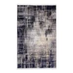 Modern Abstract Midnight Grid Printed Rug- CPR2210
