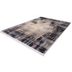 Modern Abstract Midnight Grid Printed Rug- CPR2210