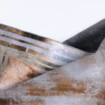 Modern Abstract Framed Earth-Tone Printed Rug - CPR2211