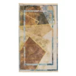 Abstract Leaf Geometric Printed Rug - CPR2215