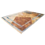 Abstract Leaf Geometric Printed Rug - CPR2215