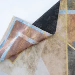 Abstract Leaf Geometric Printed Rug - CPR2215