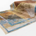 Abstract Leaf Geometric Printed Rug - CPR2215