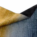 Modern Mustard & Blue Printed Rug - CPR2216