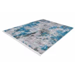 Modern Blue Grey Printed Rug - CPR2217