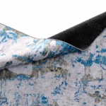 Modern Blue Grey Printed Rug - CPR2217