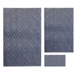Luxury Shaved Texture Rug Set – 3 Piece Designer Combo