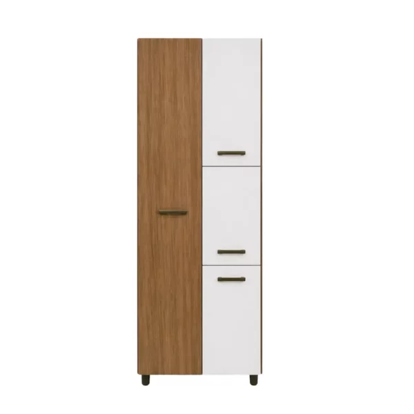 Modern Two-Tone Grocery Cupboard Nogueira/Off White – MWBR5900
