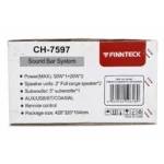 Finnteck Black Sound Bar + Sub Home Theatre System – CH-7597