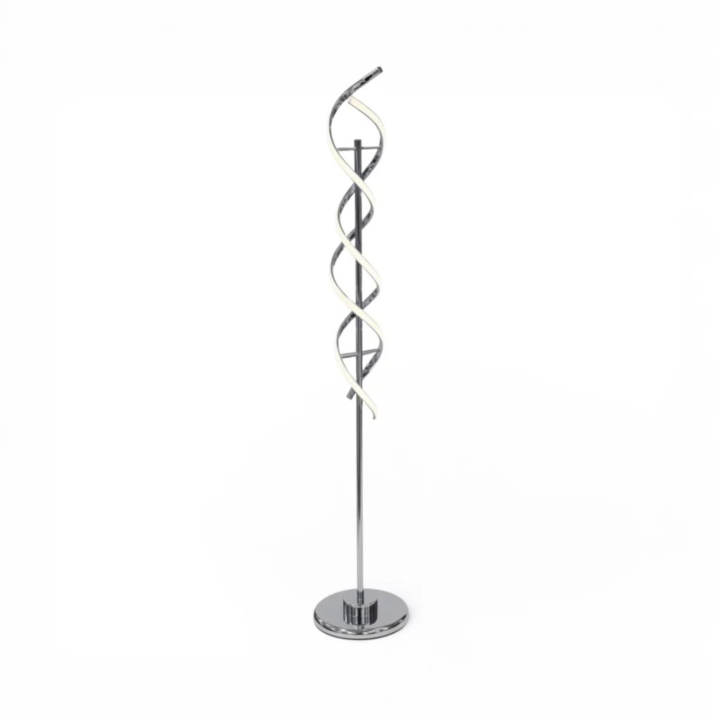 Swirl Design LED Floor Lamp Black – 10201