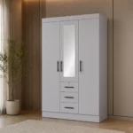 Modern SlateMirror Wardrobe - MW766M