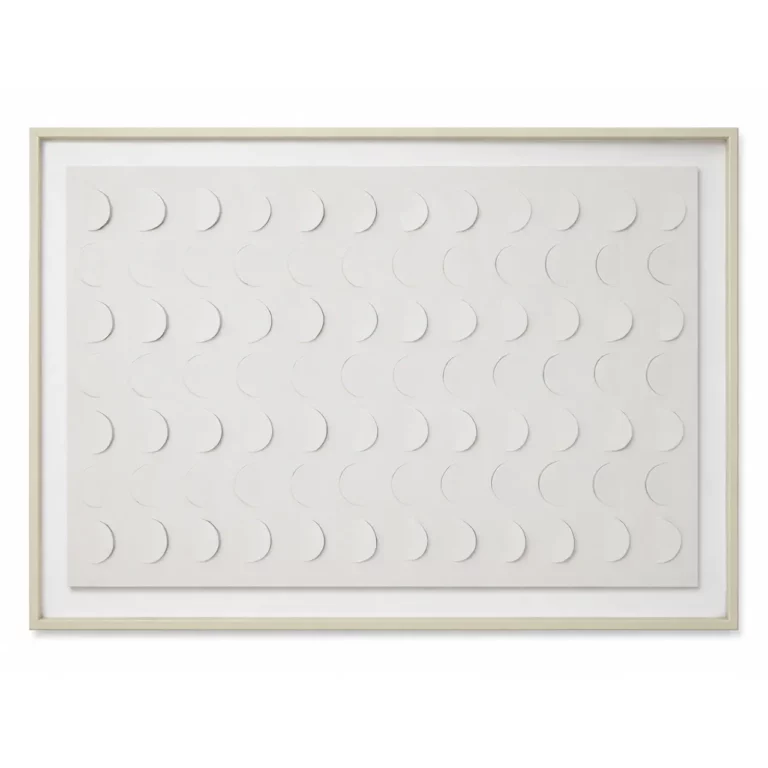 White Textured Wall Frame 80x120 – WF005