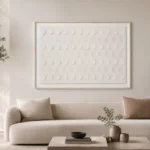 White Textured Wall Frame 80x120 – WF005
