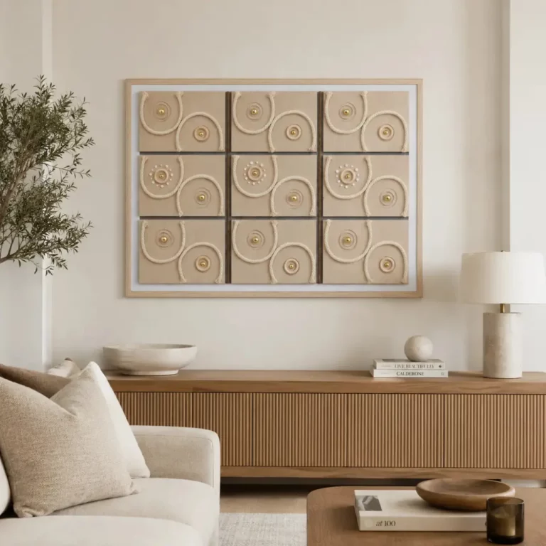 Wall Frame Natural Rope Design 80x120 – WF003