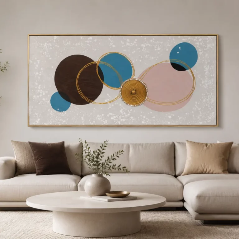 Abstract Circle Wall Frame 70x140 – WF016