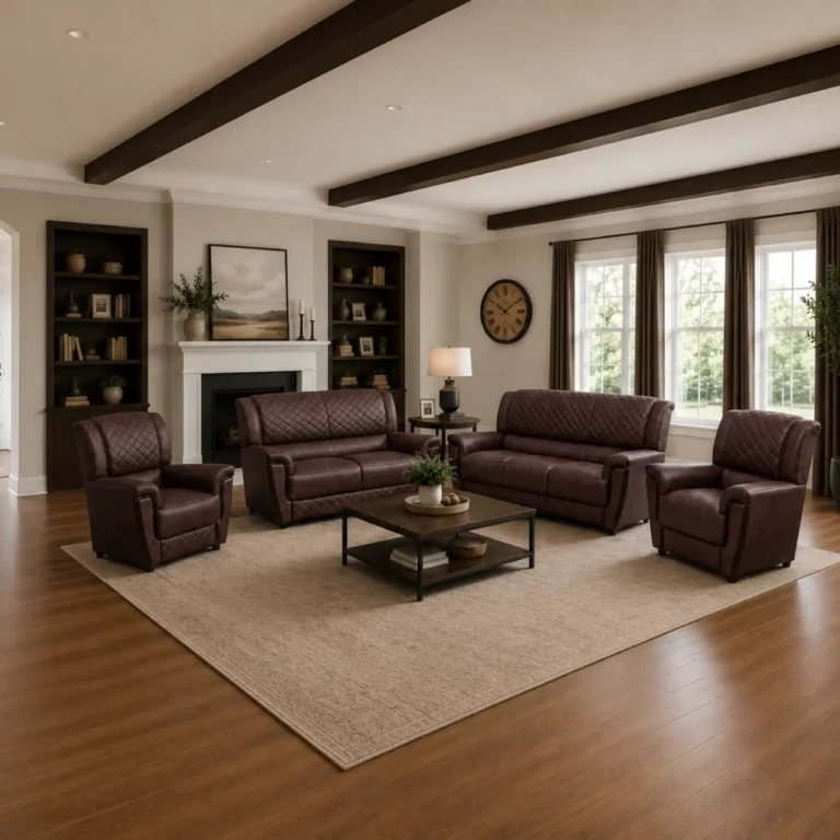Mateo 4PC Lounge Suite – Brown