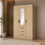 Modern SlateMirror Wardrobe - MW766M