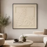 Cream Botanical Wall Frame 100x100 – WF010