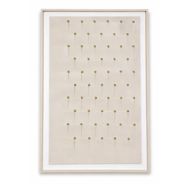 Beige Gold Stud Wall Frame 80x120 – WF006