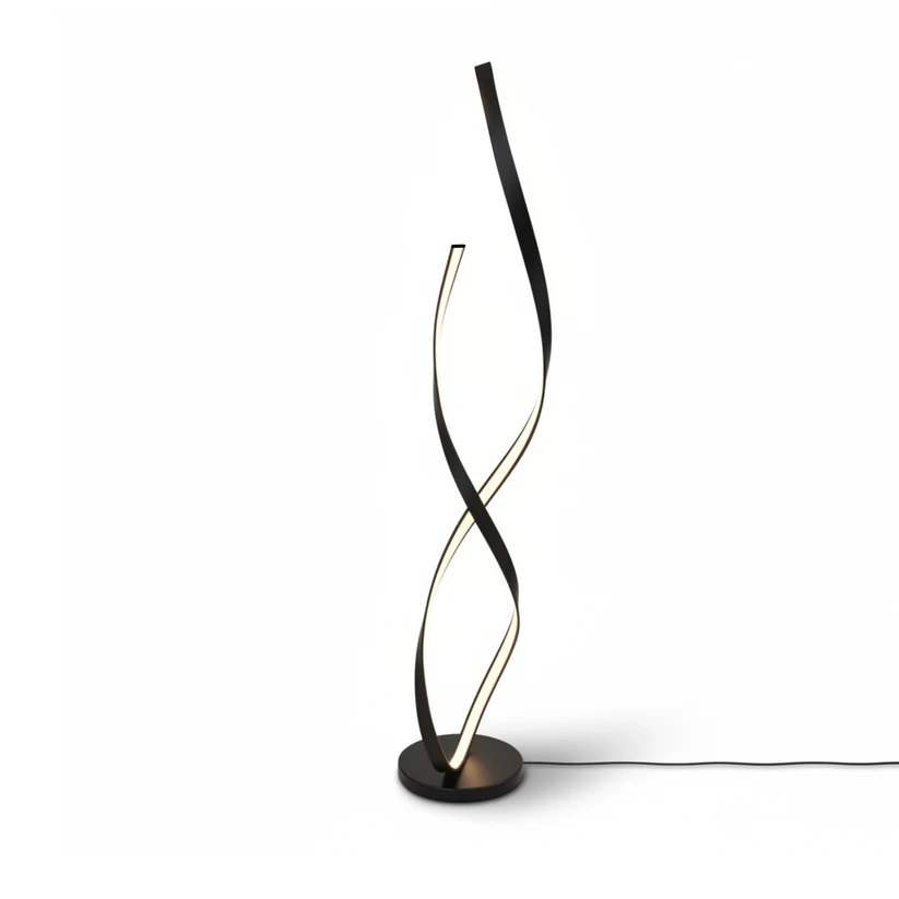 Twist Design LED Floor Lamp Black – 921